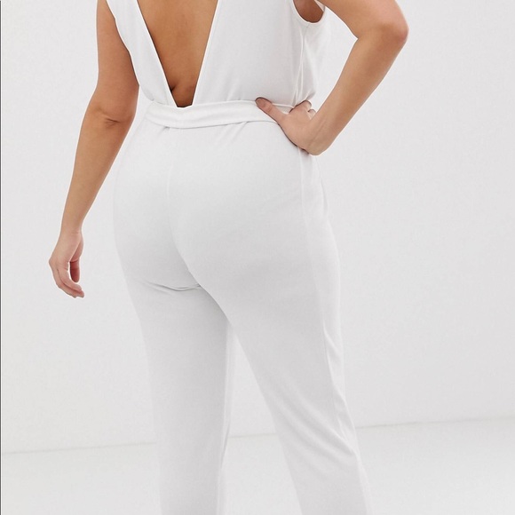 ASOS Curve White Jumpsuit - Picture 2 of 3